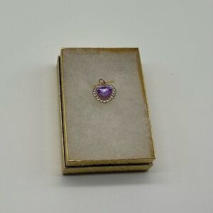 *NEW* Elegant Purple Heart Pendant Necklace